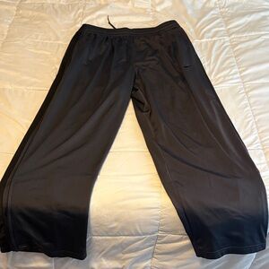 Nike Black Wide-Leg Athletic Pants men’s XL
